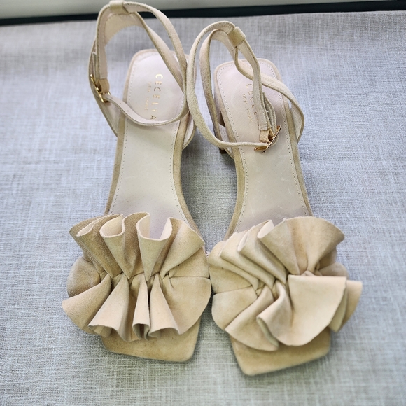 CECELIA NEW YORK Shoes - NWOT Cecelia New York Heather Ankle Strap Sandal - Size 9
